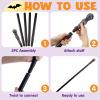 imageSpooktacular Creations Halloween Costume Walking Cane Silver Elegant Vintage Staff Prop Stick for Halloween Pretend Play Cane Costume Accessories Vampire Dress Up Parties for Adults and Kids