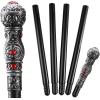 imageSpooktacular Creations Halloween Costume Walking Cane Silver Elegant Vintage Staff Prop Stick for Halloween Pretend Play Cane Costume Accessories Vampire Dress Up Parties for Adults and Kids
