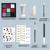 imageSpooktacular Creations Halloween Eye Makeup Kit with Eye Shadow Tattoo Sticker Flash Gel Makeup Pen Sponges Brush Makeup Palette for Halloween Costume Party Professional Cosplay