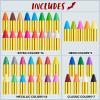 imageSpooktacular Creations Halloween Face Paint Crayon Set 42 Pcs Halloween Costume Body Paint Stencils Party Pack Including 42 Colors Birthday Toy Makeup Cosplay Party Supplies Gifts for Girls Boys