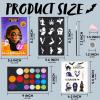 imageSpooktacular Creations Halloween Face Painting Makeup Kit 22 Colors NonToxic Paint With Stencils ampamp Brushes Sponges Glitter Powders Tattoo Stickers Professional Makeup Kit for Parties Birthdays