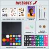 imageSpooktacular Creations Halloween Face Painting Makeup Kit 22 Colors NonToxic Paint With Stencils ampamp Brushes Sponges Glitter Powders Tattoo Stickers Professional Makeup Kit for Parties Birthdays
