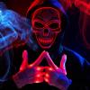 imageSpooktacular Creations Halloween LED Skull Mask with Light Up Gloves Red Scary Glow Up Skull and Glow in The Dark Skeleton Mask for Adult Halloween Cosplay Costumes Accessories Party Dress Up Prop