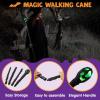 imageSpooktacular Creations Halloween LED Witch Staff Vintage Cane Light Up Magic Walking Cane Prop Stick Accessory for Halloween Party Dress Up Pretend Play Costume