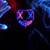 imageSpooktacular Creations Halloween Led Light Up Scary Mask and Gloves for Halloween Cosplay Costume Pink ampamp Blue 3 Modes Glow in The Dark Mask for Adult Men Women Teen Party Dress Up Accessory Gifts