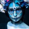 imageSpooktacular Creations Halloween Makeup Face Body Paint Waterproof Foundation Cream Cake Tub Halloween Party Cosplay Clown Sfx Costume and Dress Up Makeup for Adult1 Oz WhiteLight Blue
