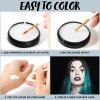 imageSpooktacular Creations Halloween Makeup Face Body Paint Waterproof Foundation Cream Cake Tub Halloween Party Cosplay Clown Sfx Costume and Dress Up Makeup for Adult1 Oz WhiteWhite