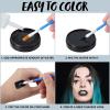 imageSpooktacular Creations Halloween Makeup Face Body Paint Waterproof Foundation Cream Cake Tub Halloween Party Cosplay Clown Sfx Costume and Dress Up Makeup for Adult1 Oz WhiteBlack