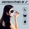 imageSpooktacular Creations Halloween Makeup Palette 3 Colors Face Body Paint Makeup Wheel Waterproof Zombie Skeleton Cosplay Face Painting for Adult and Kids 035 OzWhite Black Red Multicolor