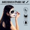 imageSpooktacular Creations Halloween Makeup Palette 3 Colors Face Body Paint Makeup Wheel Waterproof Zombie Skeleton Cosplay Face Painting for Adult and Kids 035 OzWhite Black Red White Black Dark Green