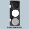 imageSpooktacular Creations Halloween Makeup Palette 3 Colors Face Body Paint for Adult SFX Zombie Skeleton Cosplay with Painting Brush Cosplay Party Dress Up 7 Oz White Black Red Black White Gray