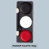 imageSpooktacular Creations Halloween Makeup Palette 3 Colors Face Body Paint for Adult SFX Zombie Skeleton Cosplay with Painting Brush Cosplay Party Dress Up 7 Oz White Black Red whiteblackred