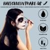imageSpooktacular Creations Halloween Makeup Palette 3 Colors Face Body Paint for Adult SFX Zombie Skeleton Cosplay with Painting Brush Cosplay Party Dress Up 7 Oz White Black Red Black White Gray