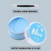 imageSpooktacular Creations Halloween Oil Face Paint Makeup Foundation Cream for Adult Waterproof Body Paint with Makeup Brush for Stage Film Clown Zombie SFX Dress Up Party Cosplay 2 Oz Blue