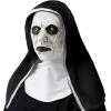 imageSpooktacular Creations Halloween Scary Nun Mask with Black White Hood Creepy Full Head Latex Mask for Adult Women Men Halloween Horror Cosplay Costume Accessories Realistic Party Dress Up Prop
