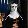 imageSpooktacular Creations Halloween Scary Nun Mask with Black White Hood Creepy Full Head Latex Mask for Adult Women Men Halloween Horror Cosplay Costume Accessories Realistic Party Dress Up Prop