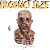 imageSpooktacular Creations Halloween Scary Zombie Head Mask Horror Moss Biochemical Monster and Creepy Latex Zombie Mask for Adult Halloween Cosplay Costumes Accessory Party Dress Up Multicolor