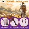 imageSpooktacular Creations Halloween Shepherd Staff Shepherds Crooked Walking Cane Accessory for Costume Dress Up PartyBROWN