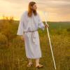 imageSpooktacular Creations Halloween Shepherd Staff Shepherds Crooked Walking Cane Accessory for Costume Dress Up PartyWHITE