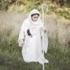 imageSpooktacular Creations Halloween Shepherd Staff Shepherds Crooked Walking Cane Accessory for Costume Dress Up PartyWHITE