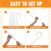 imageSpooktacular Creations Halloween Shepherd Staff Shepherds Crooked Walking Cane Accessory for Costume Dress Up PartyWHITE