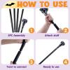 imageSpooktacular Creations Halloween Walking Cane Egyptian Snake Staff for Mystical Pharaoh Ancient Themed Dress Up PartySilver