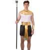imageSpooktacular Creations Halloween Walking Cane Egyptian Snake Staff for Mystical Pharaoh Ancient Themed Dress Up PartySilver