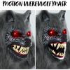 imageSpooktacular Creations LED Halloween Wolf Werewolf Mask with Movable Jaw Light Up Halloween Scary Mask for Adult Holiday Horror Cosplay Glow in the Dark Costume Accessories Party Dress Up Prop
