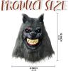 imageSpooktacular Creations LED Halloween Wolf Werewolf Mask with Movable Jaw Light Up Halloween Scary Mask for Adult Holiday Horror Cosplay Glow in the Dark Costume Accessories Party Dress Up Prop