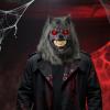 imageSpooktacular Creations LED Halloween Wolf Werewolf Mask with Movable Jaw Light Up Halloween Scary Mask for Adult Holiday Horror Cosplay Glow in the Dark Costume Accessories Party Dress Up Prop