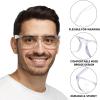 imageSpooktacular Creations Nerd Glasses Black Fake Glasses with Clear Lenses Costume Props Halloween Cosplay for Men Women Adult Halloween Accessories OutfitTransparent