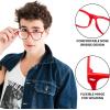 imageSpooktacular Creations Nerd Glasses Black Fake Glasses with Clear Lenses Costume Props Halloween Cosplay for Men Women Adult Halloween Accessories OutfitRed