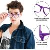 imageSpooktacular Creations Nerd Glasses Black Fake Glasses with Clear Lenses Costume Props Halloween Cosplay for Men Women Adult Halloween Accessories OutfitPurple