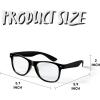 imageSpooktacular Creations Nerd Glasses Black Fake Glasses with Clear Lenses Costume Props Halloween Cosplay for Men Women Adult Halloween Accessories OutfitBlack