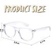 imageSpooktacular Creations Nerd Glasses Black Fake Glasses with Clear Lenses Costume Props Halloween Cosplay for Men Women Adult Halloween Accessories OutfitTransparent