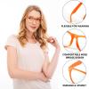 imageSpooktacular Creations Nerd Glasses Black Fake Glasses with Clear Lenses Costume Props Halloween Cosplay for Men Women Adult Halloween Accessories OutfitOrange