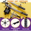 imageSpooktacular Creations Ninja Swords Backpack Weapon Toy Set with Swords and Knives for Kids Ninja Costume Accessories for Cosplay Dressup Party Black