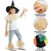 imageSpooktacular Creations Scarecrow Costume Set Include Straw Hat Straw Skirt for Kids Women Men Halloween Party AccessoriesBlack