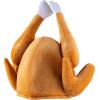 imageSpooktacular Creations Thanksgiving Roasted Turkey Hat Plush Turkey Cap for Kids Women and Men Thanksgiving Party Cosplay Costume Dress Up Party