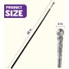 imageSpooktacular Creations Walking Cane Costume Vintage Staff Prop Stick Accessories for Dress Canes Party Pretend Play Costume for Adults and KidsSilver