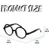 imageSpooktacular Creations Wizard Glasses Halloween Black Round Glasses Black Circle Eyeglasses for Kids ampamp Adults Halloween Accessories Costume