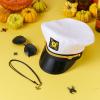 imageSpooktacular Creations Yacht Sailor Hat Costume Accessories Set Captain Cap Sunglasses and necklace for Navy Costume Accessory Halloween Men Women Captains Dressing up Themed Party