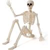 imageJOYIN 10 PCS 16quot Halloween Skeleton Decor Full Body Stayable Movable Joints Posable Hanging Skeletons for Halloween Decoration Yard Graveyard Haunted House Props Spooky Scene Party Favor36 inches