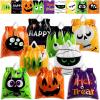 imageJOYIN 108 PCS Halloween Drawstring Treat Bags with 9 Character Designs Mini Halloween Goodie Candy Bags Plastic Gift Bag Bulk for Kids Boys Girls Trick or Treating Party Favor Supplies