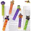 imageJOYIN 144 PCS Halloween Bookmark Rulers Party Favor Pack 6 Designs with Halloween Themed Prints for Holiday Decorations Goodies Classroom Rewards Goodie Bag Stuffer and Kids Trick or Treat Prizes