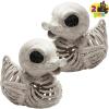 imageJOYIN 2 PCS 45 Duck Skeleton Plastic Bones Halloween Decorations for Spooky Animal Courtyard Halloween Graveyard Decor Indoor Outdoor Prop Party Trick or Treat Decor