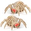imageJOYIN 2 PCS Halloween Spider Skeleton Decoration 45 inch Glowing Plastic Animal Bone Model LightUp Halloween Decoration for Parties Haunted House Cemetery Indoor Tabletop Decorations