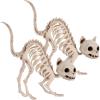 imageJOYIN 2 PCS Skeleton Cats Halloween Decorations Set Animal Courtyard for Photo Props Indoor Outdoor Decorations Trick or Treat Decor Spooky Scene Party Favors 7  79  3 inches