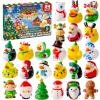 imageJOYIN 2025 Christmas Advent Calendar Ducks 24 Days Christmas Rubber Ducky Bath Toys Countdown Calendar Characters and Rubber Ducks for Boys Girls Kids Kids Xmas Party Favors Fun Gifts