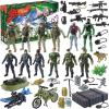 imageJOYIN 2025 Christmas Advent Calendar with Military Army Man 24 Days Countdown Calendar with Soldier Action Figures ampamp Weapons Christmas Army Toys for Boys Kids Party Favors Classroom Prizes Xmas Gift
